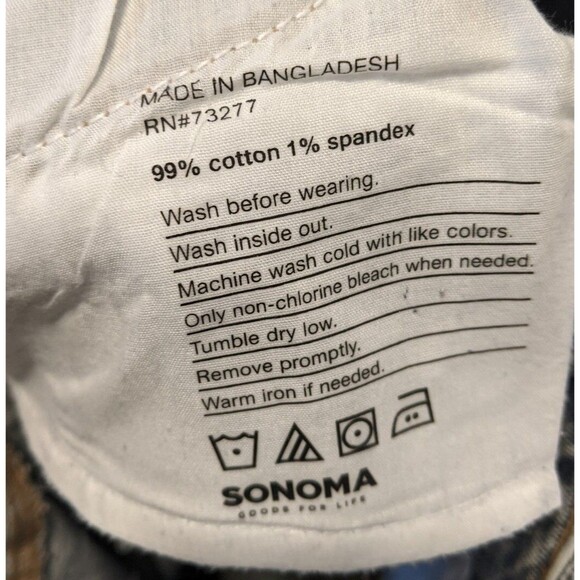 Sonoma Women's Jean Vintage Style High Rise Straight Leg Lightly Distressed 14 - Picture 8 of 10